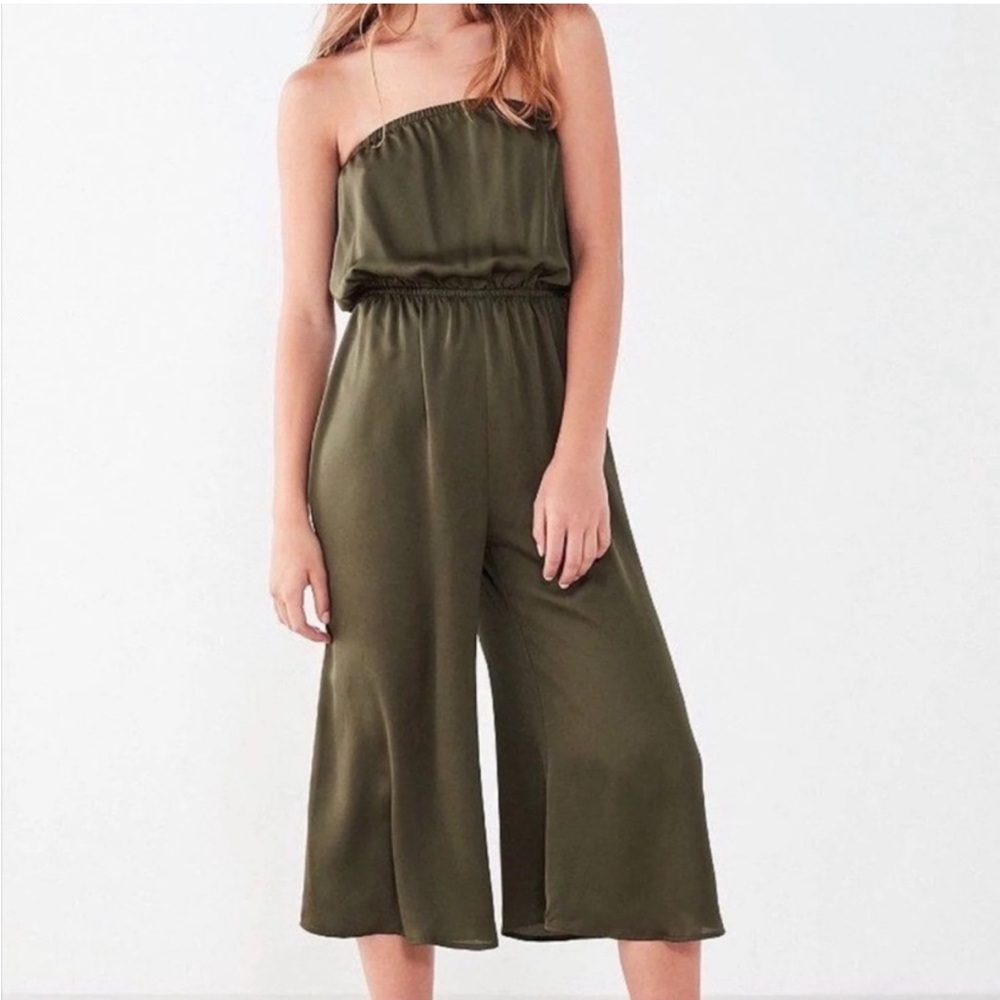 Urban Outfitters Olive Green Midi Jumpsuit